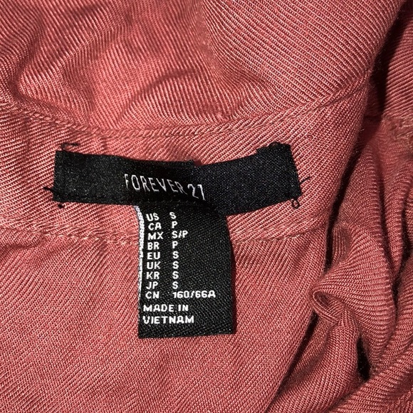 Forever 21 small mauve plum color summer romper - Picture 4 of 4